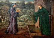 Edward Burne-Jones The Pilgrim at the Gate of Idleness Spain oil painting artist